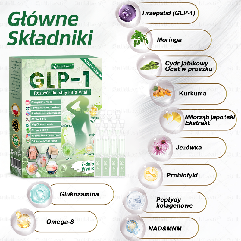 Oficjalny sklep Polska | ☘️☘️STDEI® GLP-1 8-w-1 Fit & Vital Rozwiązanie (Jednorazowe dziennie, widoczne zmiany w ciągu 7 dni) ✅ Otyłość, zdrowie sercowo-naczyniowe, cukrzyca, bezdech senny, zdrowie jelit, problemy ze stawami i inne