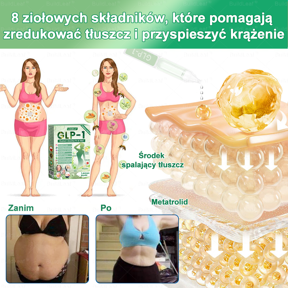 Oficjalny sklep Polska | ☘️☘️STDEI® GLP-1 8-w-1 Fit & Vital Rozwiązanie (Jednorazowe dziennie, widoczne zmiany w ciągu 7 dni) ✅ Otyłość, zdrowie sercowo-naczyniowe, cukrzyca, bezdech senny, zdrowie jelit, problemy ze stawami i inne