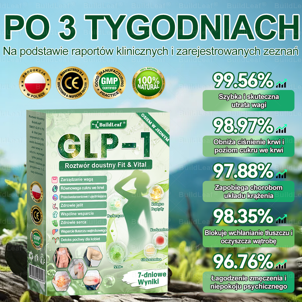 Oficjalny sklep Polska | ☘️☘️STDEI® GLP-1 8-w-1 Fit & Vital Rozwiązanie (Jednorazowe dziennie, widoczne zmiany w ciągu 7 dni) ✅ Otyłość, zdrowie sercowo-naczyniowe, cukrzyca, bezdech senny, zdrowie jelit, problemy ze stawami i inne