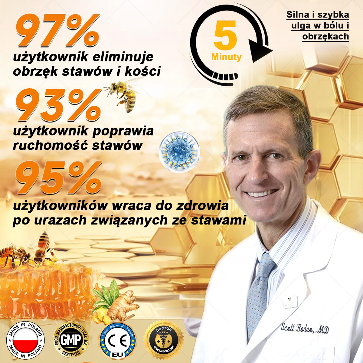 TLOPA® Toksyna botulinowa i jad pszczeli Krem przeciwbólowy do gojenia kości🐝🐝🐝