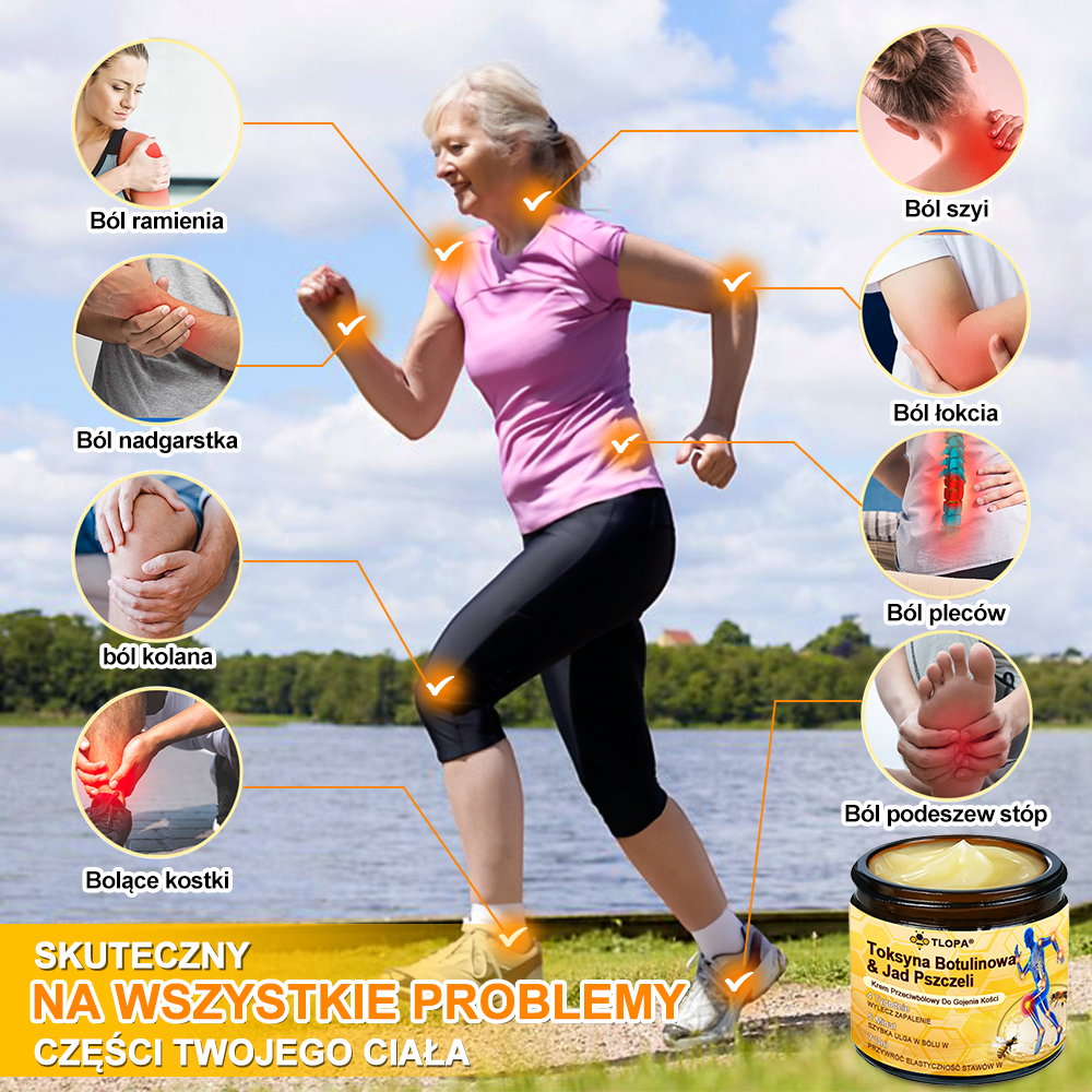 TLOPA® Toksyna botulinowa i jad pszczeli Krem przeciwbólowy do gojenia kości🐝🐝🐝