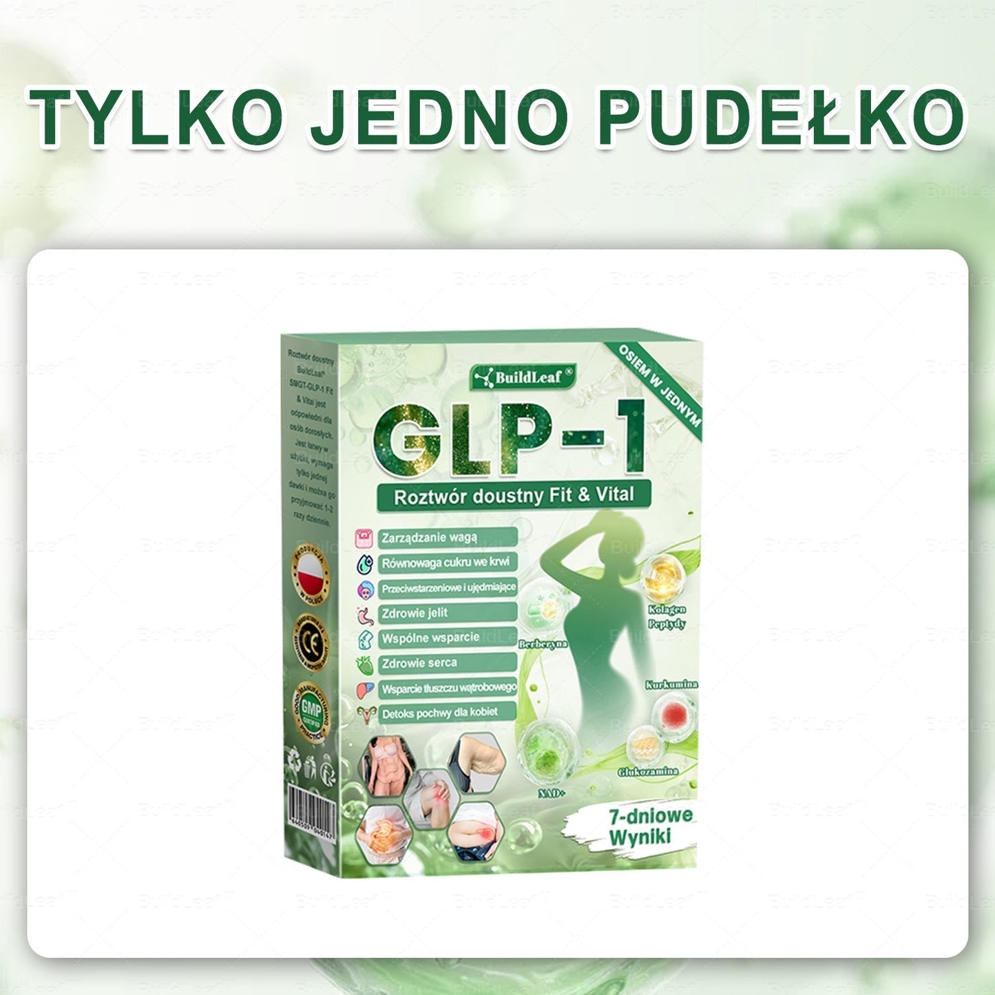 Oficjalny sklep Polska | ☘️☘️STDEI® GLP-1 8-w-1 Fit & Vital Rozwiązanie (Jednorazowe dziennie, widoczne zmiany w ciągu 7 dni) ✅ Otyłość, zdrowie sercowo-naczyniowe, cukrzyca, bezdech senny, zdrowie jelit, problemy ze stawami i inne
