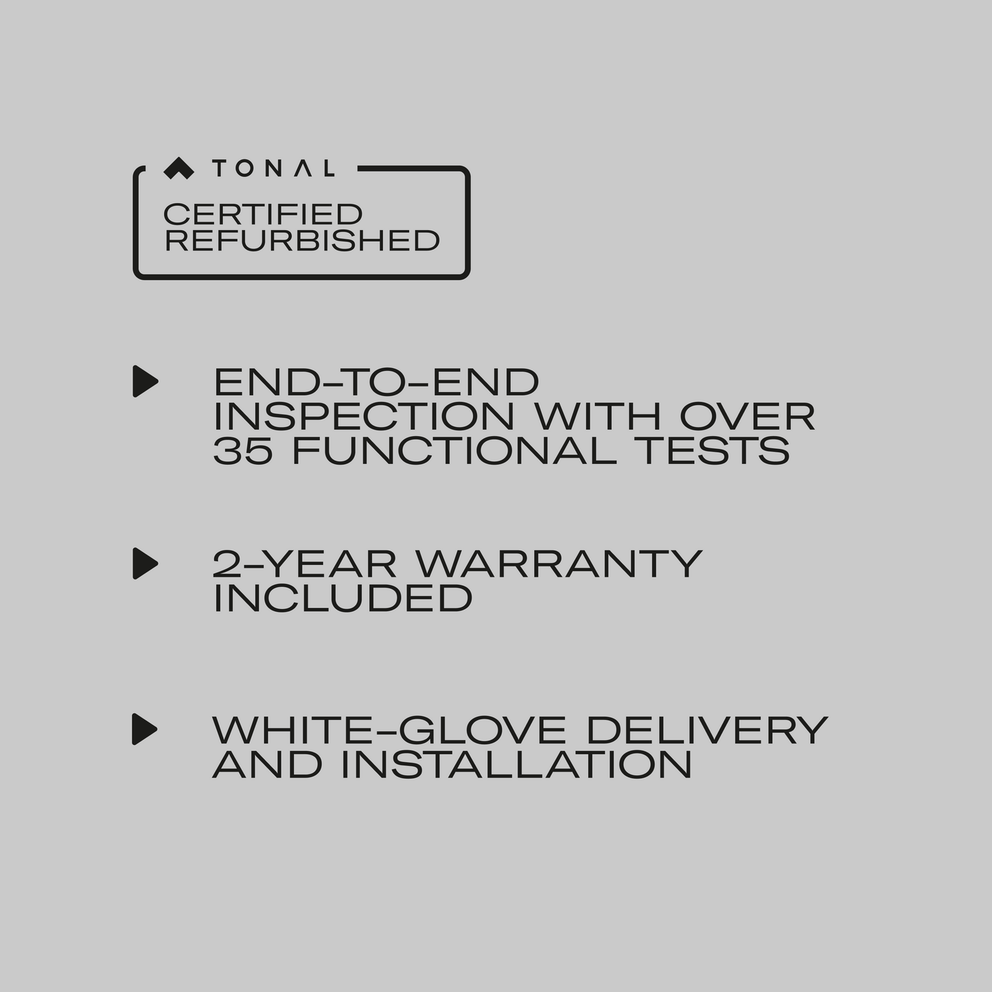 Tonal 1 Certified Refurbished
