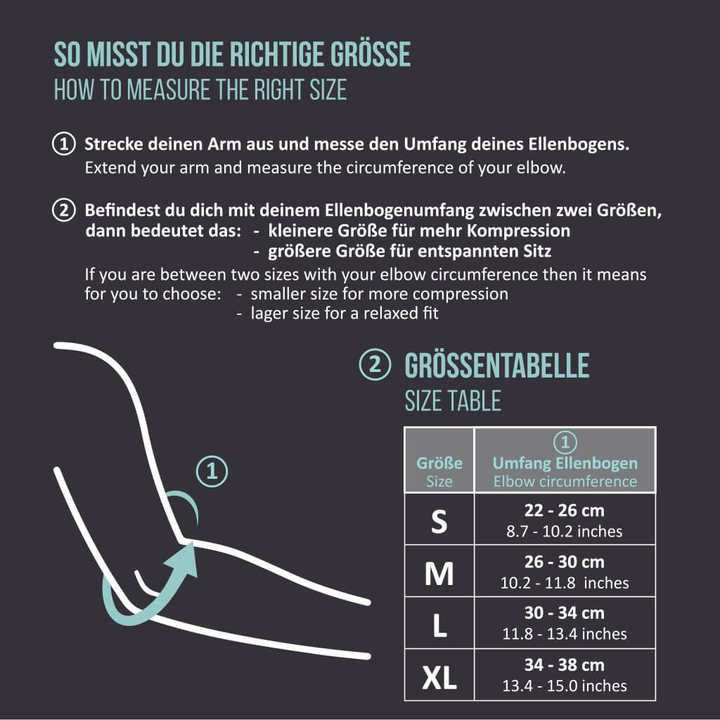 Elbow Sleeves for Sports and Everyday Life, more Stability and Performance. 1 Pair