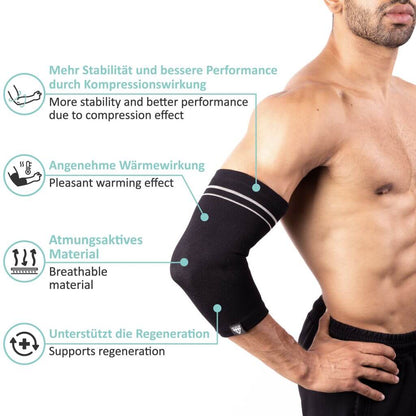 Elbow Sleeves for Sports and Everyday Life, more Stability and Performance. 1 Pair