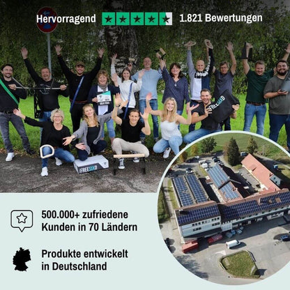 Wooden Gymnastic Rings - Includes Numbered Buckle Straps, Door Anchor and Sports Bag